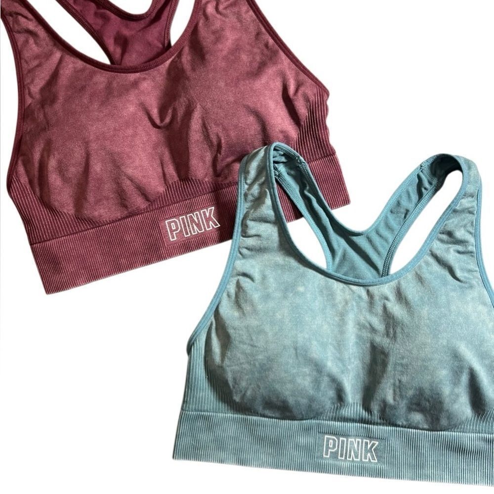 Pink Sport By Victoria’s Secret Bra Set Seamless Size Medium